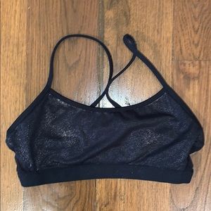 Fabletics reversible sports bra w/ gold foil